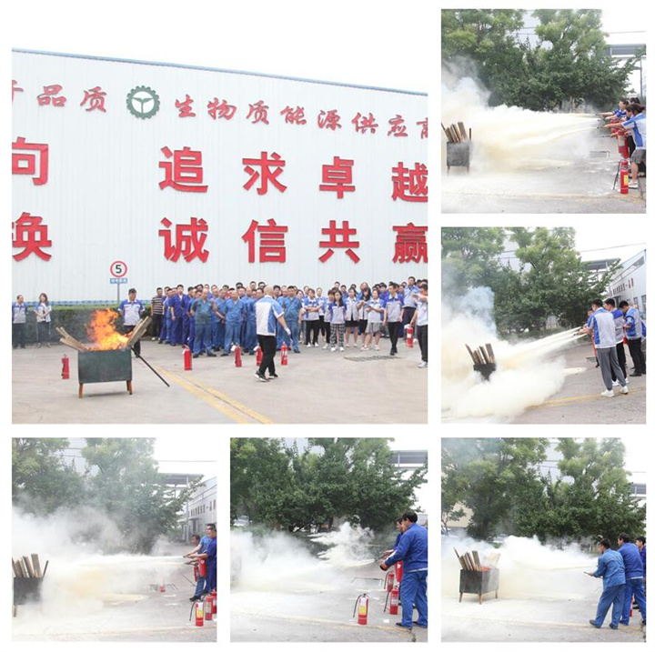 隨后，集團(tuán)消防安全員為廣大職工講解滅火器和消防水槍的使用方法，并現(xiàn)場(chǎng)演示。廣大員工積極參與到教學(xué)演練當(dāng)中，進(jìn)一步鞏固消防培訓(xùn)知識(shí)。